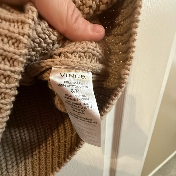 Vince Brown Ribbed Sleeveless Sweater - Picture 3 of 4